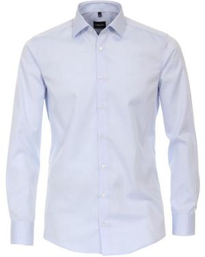 Venti Business Hemd Lange Mouw Kent Modern Fit Nos 001880/102 - Blauw