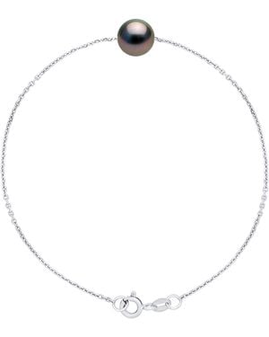 Ateliers Saint Germain Bracelet Real Cultured Tahiti Pearl Round 8-9 Mm - Metallic