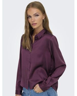 Jacqueline De Yong Jdyfifi Life Satijnen Blouse - Paars