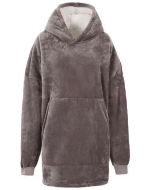 Trespass Uniseks Volwassen Knusse Oversized Hoodie Deken (Stormgrijs)