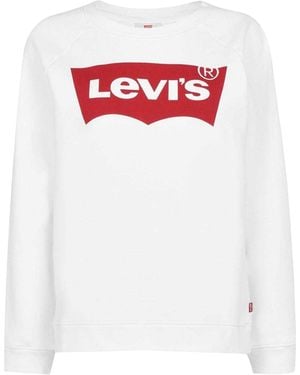 Levi's Batwing Logo Crew Hals Sweatshirt - Wit