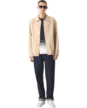 Pretty Green Herenoverhemd Met Patroon En Voorzak - Blauw