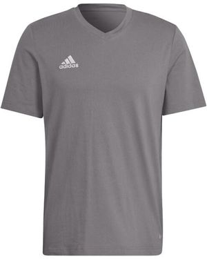adidas Entrada 22 Katoenen T-Shirt - Grijs