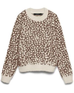 Vero Moda Vmjungle O-Neck Pullover - Naturel
