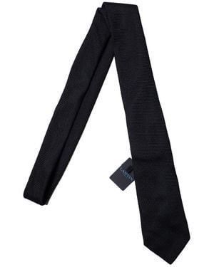 Lanvin Structured Tie Silk - Black
