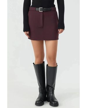 Hiccup High Waist Mini Skorts - Black