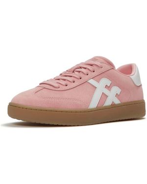 Fitflop The Dash T-Toe Suede Sneakers - Roze