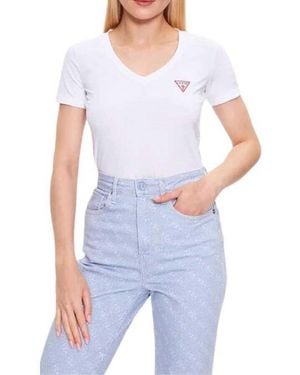 Guess Logo T-Shirt - Blauw