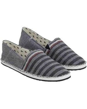 Tommy Hilfiger Gestreepte Espadrilles (Marine/Grijs)