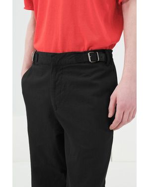 Giesto Cotton Poplin Straight-Leg Trousers - Red