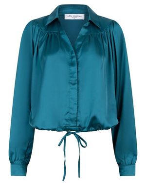 Lofty Manner Blouse Dalia Esmerald - Blauw