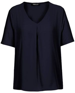 FRANK WALDER Blouse Korte Mouw Nos716428 - Zwart