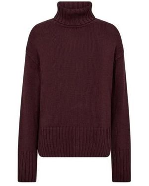 Mos Mosh 173480 565 Mosmosh Mmrola Bine Rollneck Knit Rosin - Paars