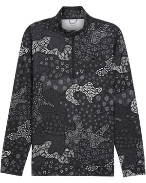 PUMA T-Shirt Met Camouflageprint En Kwartrits /Laat) - Zwart
