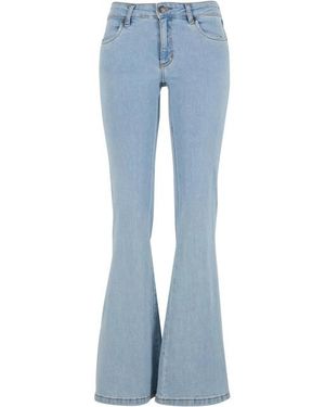 Urban Classics Organic Flared Low Rise Jeans - Blauw