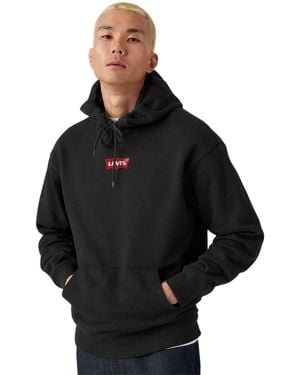 Levi's Batwing Logo Cotton Blend Relaxed Fit Hoodie - Zwart
