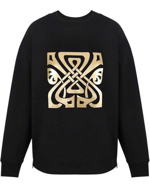 Biba Sweatshirt Met Groot Logo - Zwart