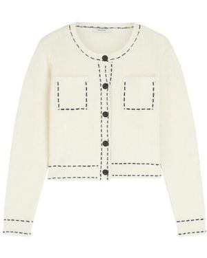 Summum 7S7995-70072 Cardigan Frisee Knit - Wit