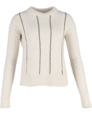 Michael Kors Kabeltrui Met Kettingdetails - Naturel