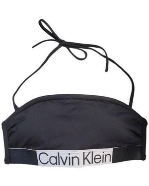 Calvin Klein Logo Bikinitop - Zwart