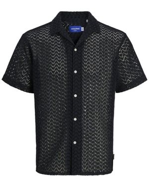 Jack & Jones Jorsummer Luke Texture Resort Shirt - Zwart