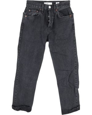 RE/DONE Jaren 70 Jeans Met Hoge Taille En Rechte Pijpen - Grijs