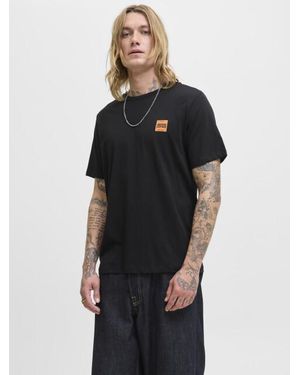 Jack & Jones Jjbrandy Tee Ss Crew Neck Ln - Zwart