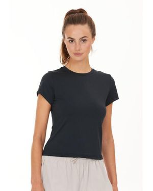 Athlecia Almi W S/S Tee Ea231335-1001 - Zwart