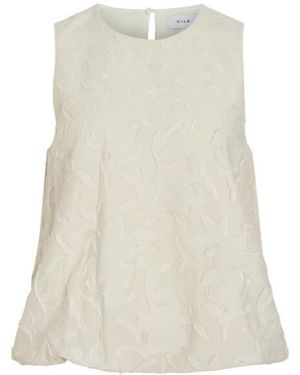 Vila Vikami Sl O-Neck Toprc - Wit