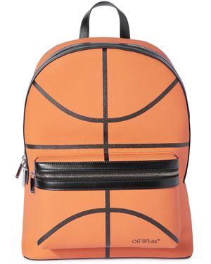 Off-White c/o Virgil Abloh Basket Round Logo Rugzak - Oranje