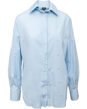 Gianfranco Ferré Gianfranco Ferré Overhemd Met Dubbele Knoopsluiting - Blauw