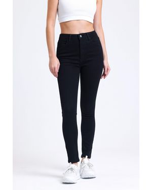 Hiccup Hoge Taille Skinny Jeans - Zwart