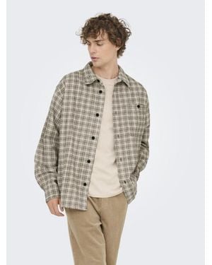 Only & Sons Onswaleed Corduroy Overshirt 0345 V - Bruin