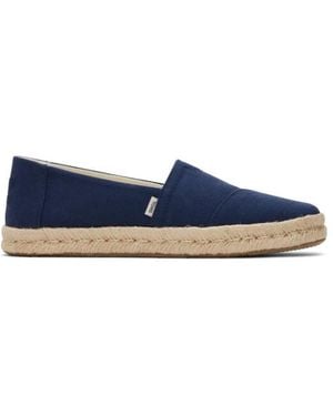 TOMS Alpargata Rope 2.0 10019870 Recycled Cotton Slubby Woven 3133 - Blauw