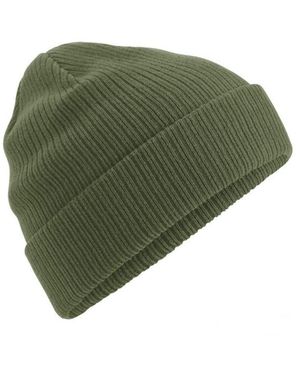 BEECHFIELD® Biologische Katoenen Beanie (Olijfgroen)
