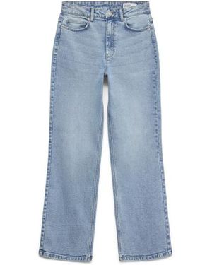 Vero Moda Vmcassie Hr Straight Jeans Vi3543 M - Blauw