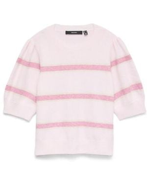 Vero Moda Vmdoffy 24 O-Neck Pullover Ga Noos Dessin - Roze