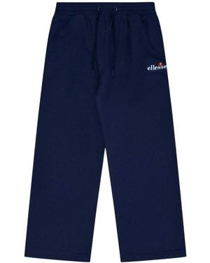 Ellesse Cordova 2-Joggingbroek Met Logo En Wijde Pijpen Voor (Marine) - Blauw