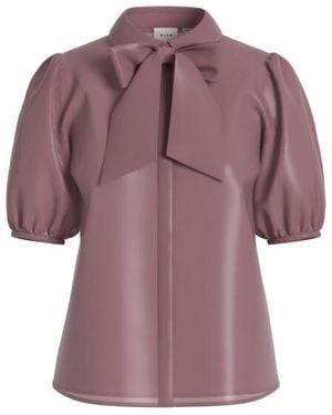 Vila Viklarina 24 Bow Shirtlc Oud - Paars
