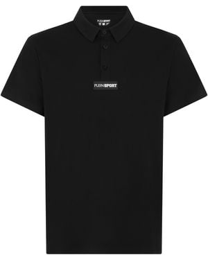 Philipp Plein Pique Polo T-Shirt Scratch - Zwart