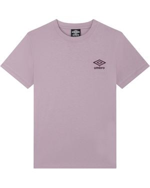 Umbro Ladies Core Classic T-Shirt (Mauve Shadow/Potent) - Purple