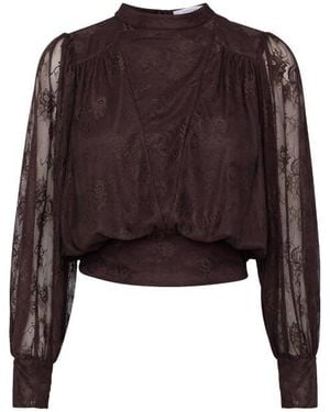 Sisters Point Blouse Lange Mouw 20289 Nono-T1 - Bruin