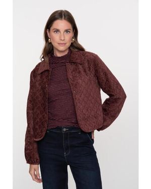 Geisha 55800-10 Jacket Quilted Velvet - Rood