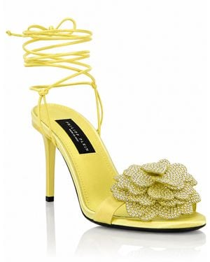 Philipp Plein Sandalen Met Hoge Hak Flower - Geel