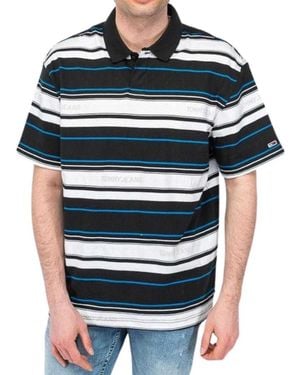 Tommy Hilfiger Gestreept Polo Shirt /Wit/Zwart) - Blauw
