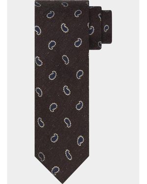 Profuomo Stropdas Tie Silk Woven Ppwa30006/A - Zwart