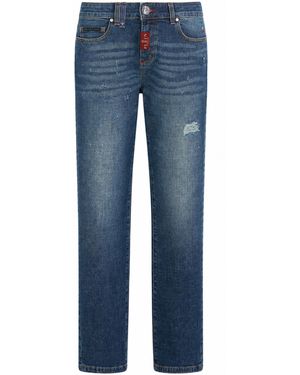 Philipp Plein Straight Supreme Fit Jeans Basic - Blauw