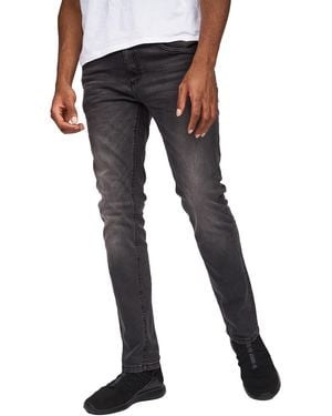 Crosshatch Svelte Stretch Jeans (Dark) - Black