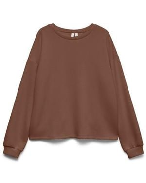 Vero Moda Vmlocca Ls Lace Sweatshirt Jrs Btq - Bruin