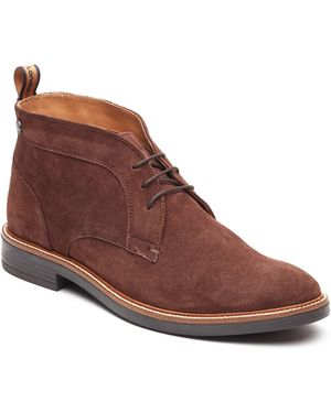 Base London Lincoln Chukka Leather Boots - Brown